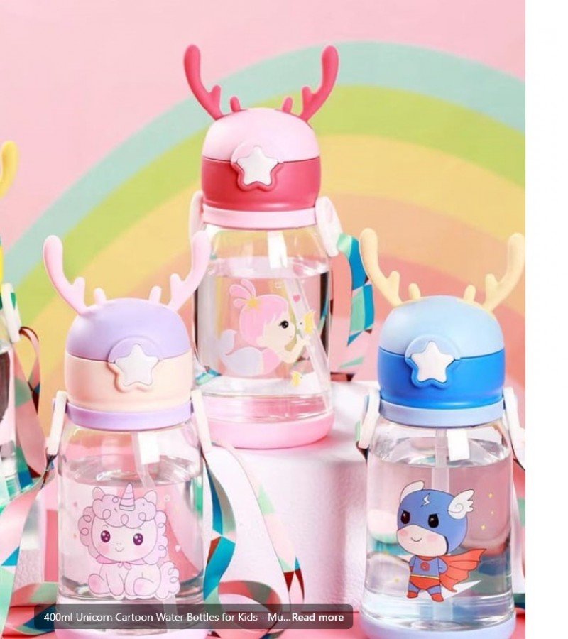 44c06063956635ea7cb79c33ceadc21e Unicorn Kids School Bottle - Image 1